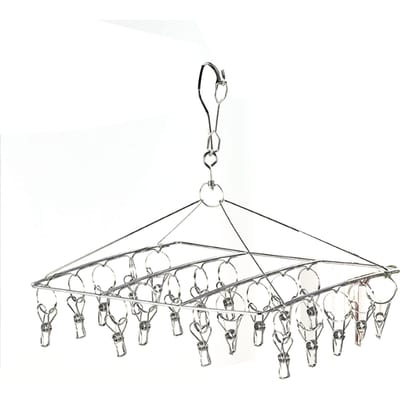 Kleding Droogrek RVS Multi Clip Wasgoed Druppel Hangrek voor Ondergoed Sokken Hoed