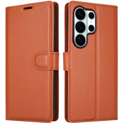 ShieldCase Bookcase - Geschikt voor Samsung Galaxy S26 Ultra - Portemonnee hoesje - Bruin