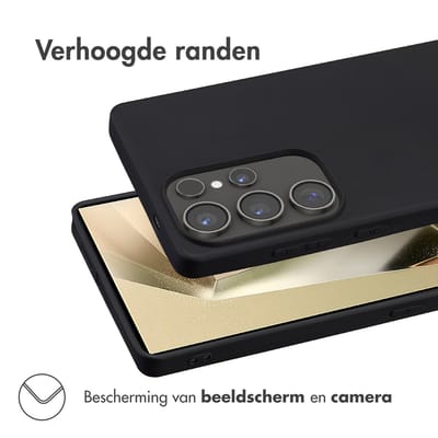 imoshion Hoesje - Geschikt voor Samsung Galaxy S25 Ultra - Color Backcover - Zwart