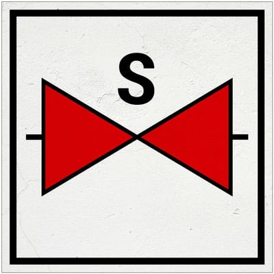 Sprinklerafsluiter bord | Forex Re materiaal | 10 x 10 cm