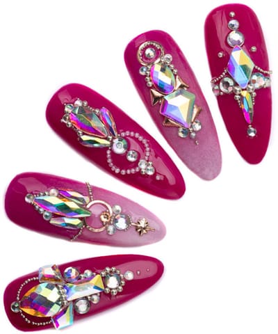 DRM Iriserende 3D Nageldecoratie Steentjes 20st. # 4