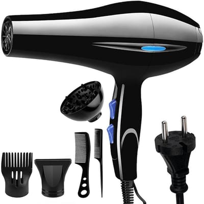 Föhn - Professionele Haardroger - Hair Dryer - Haarfohn - Warm/Koud - Zwart - 800W