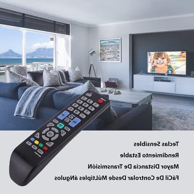 Multifunctionele Vervangende Afstandsbediening met Grote Knoppen voor TV - Geschikt voor BN59-00857A, Eenvoudig in Gebruik en Compatibel met Diverse TV Merken