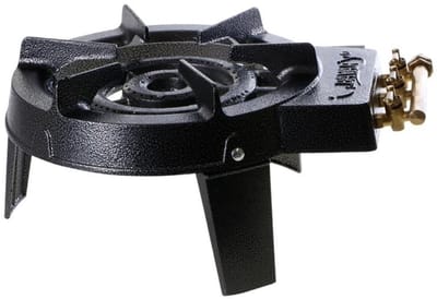 Bavary ® Gietijzeren Ringbrander - 3 kranen - Afzonderlijk instelbaar - Gaskookstel - Diameter 30 cm