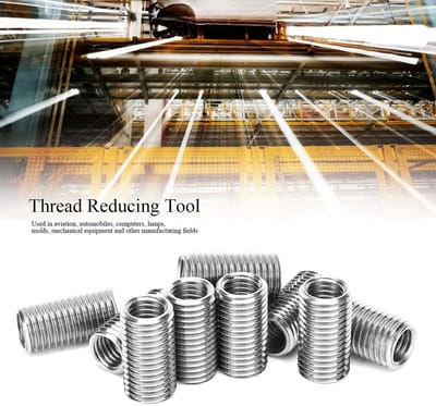 Dailygoods- Reparatie Moer - 10 Stks - Roestvrij Staal - M12/M16 - Hittebestendig - Corrosiebestendig - Eenvoudig te gebruiken - Schroefdraadinzetstuk