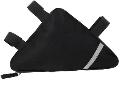 Stuurtas - Fietsstuurtas - Fiets driehoek tas - fietsaccessoires tas voor - te gebruiken voor racefiets, MTB, woon-werkverkeer, fietsaccessoires - (Zwart)