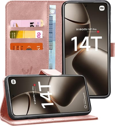 Hoesje geschikt voor Xiaomi Redmi 14T / 14T Pro - Portemonnee Book Case Rosegoud
