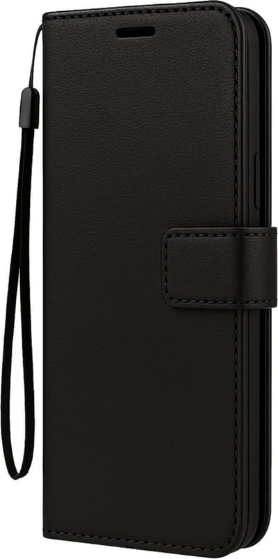 Hoesje Met Pasjeshouder - Geschikt voor Samsung Galaxy A07 - Luxe Bookcase Portemonee - Flip Case - Kunstleer Book Case - Flipcase - Book Cover - Walletcase - Portemonneehoes - Zwart