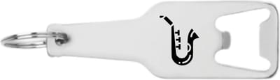 Akyol - saxofoon flesopener - Saxofoon - cadeau muziekliefhebber - leuk cadeau voor je vriend om te geven - verjaardag muzikant - 105 x 25mm