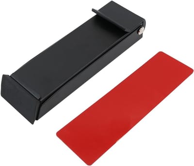 Door Stopper - Vouwbare RVS Deurstopper met Antislip Rubber Hoofd - Eenvoudige Voetbediening voor Garagedeuren en Thuisgebruik (Zwart)