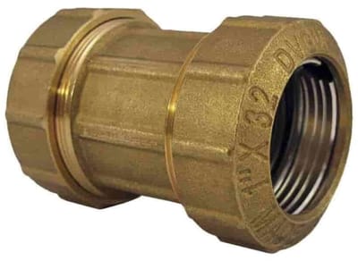 Messing PE Koppeling 40mm: Buiskoppeling voor Water & Gas