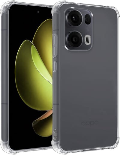 Hoesje - Geschikt voor Oppo Reno 13 Pro - Sterk & Shockproof - Siliconen Case - Back Cover - Telefoon Hoes Shock Proof - Telefoonhoesjes - Transparant