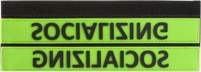 Hondenriem mouwen - Leiband hoezen - Veiligheid communicatie - Dubbelzijdig zichtbaar - 2.5 x 20 cm - Socialiseren
