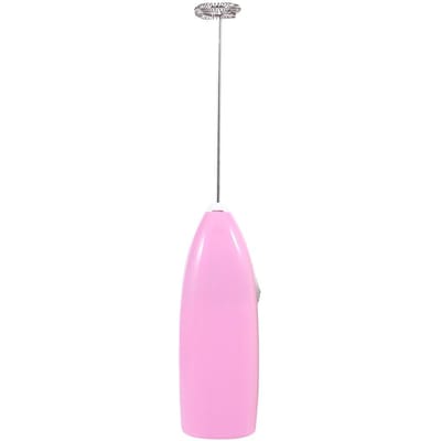 Mousseur à Lait Électrique à Poignée pour Cuisine, Mousseur à Boissons au Café, Batteur à Œufs, Fouet, Agitateur Rose L(for 6.5-9kg) rose