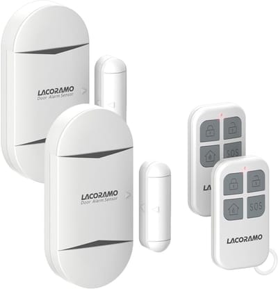 Deuralarmsensor Set - Draadloze Contactmelder - Beveiliging Thuis - 130 dB Luid Alarm - 432 x 432 x 152 cm