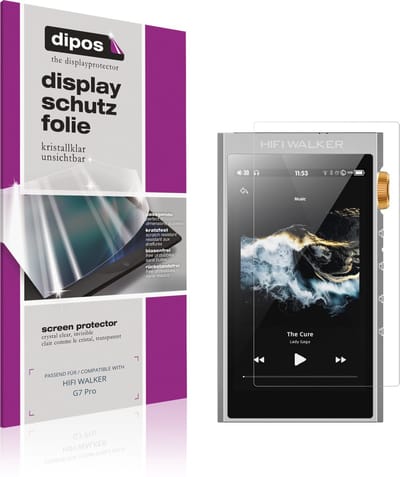 dipos – 4x Beschermfolie geschikt voor HIFI WALKER G7 Pro | Krasbestendige & heldere Screenprotector Ultra-Thin