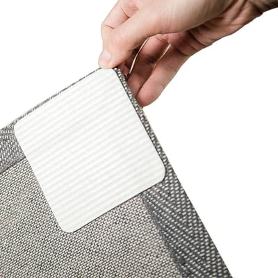 Anti - Tapijtonderlegger Vacuum Stickers - Verwijderbare antislip stickers - Anti Aanbak Ontwerp - 4 stuks - Herbruikbaar - Bevestigt tapijt - Hoogwaardig acryl