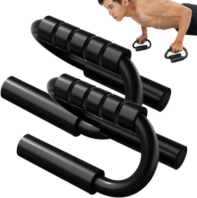Pompgrepen - Krachtgrepen - Krachttraining thuis - Antislip schuimrubber - 13 x 12 x 10 cm - Afbeelding kleur
