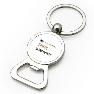 Akyol - my tante is the cutest flesopener - Tante - schattige tante - verjaardagscadeau - verjaardag - cadeau - cadeautje voor tante - tante artikelen - kado - geschenk - gift - 9 bij 3 cm