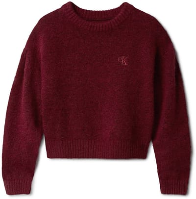 Calvin Klein Box Pleat Fluffy Trui - Fashion Wear - Kinderen