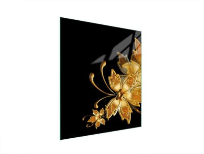 TMK ArtDeko - Snijplank van Geharde Glas - Goudkleurig - 45x52 cm