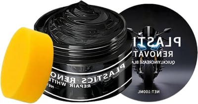 Kunststof Verzorger - Autopasta Exterieur - Auto Opknappen - UV Bescherming - 100 ml - Zwart