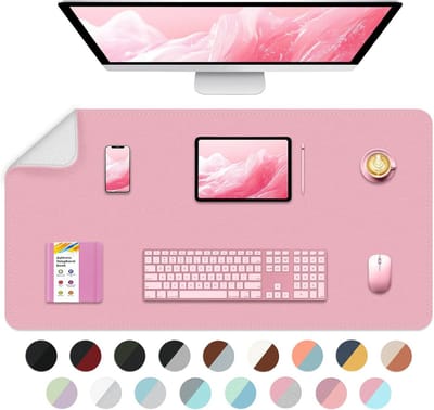 Grote Dubbelzijdige Bureaumat Tafelbeschermer - Waterdicht & Gemakkelijk Schoon te Maken - Voor Bureau en Laptop - 90x43cm