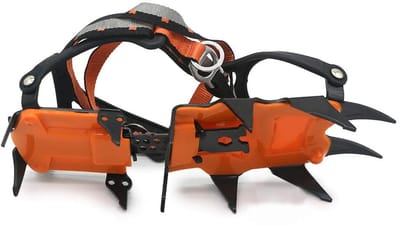 Dailygoods- Ijsschoenen 12 Tanden - Verstelbare Bandjes - Sneeuwschoenen - Flexibel en Veilig - Uitstekende Tractie - Geschikt voor Winterse Activiteiten