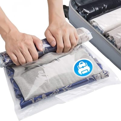 Famanu - Vacuümzakkenset voor kleding [12 delig] in maat (4x 35x50 cm 4x 40x60 cm 4x 50x70 cm) – compressiezakken voor reizen en opslag