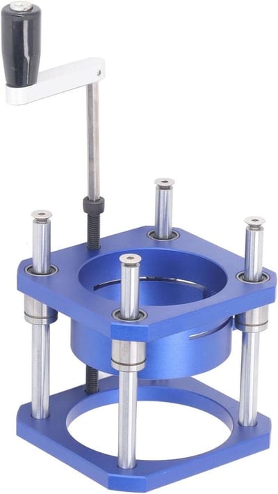 Routerlift basis - Hefsysteem - Precisie houtbewerking - Verstelbaar 0-54 mm - 64-65 mm compatibel - Aluminium