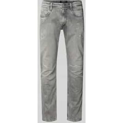 Slim fit jeans in used-look model 'Anbass'