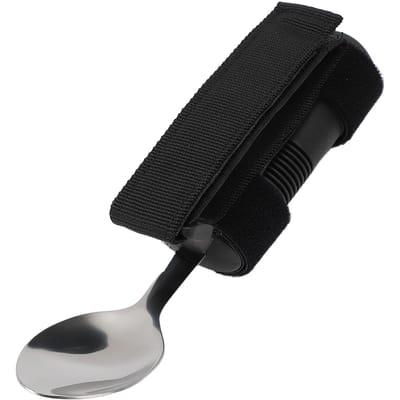 Adaptieve lepel Universele manchet Adaptief bestek Gemakkelijke grip Adaptief hulpmiddel voor ouderen black