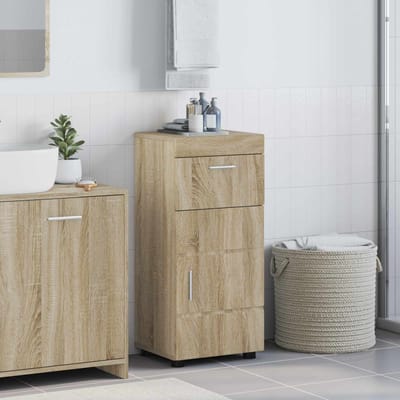 vidaXL - Badkamerkast - set - TULUM - Sonoma - Eik - 37 - x - 31,5 - x - 82 - cm