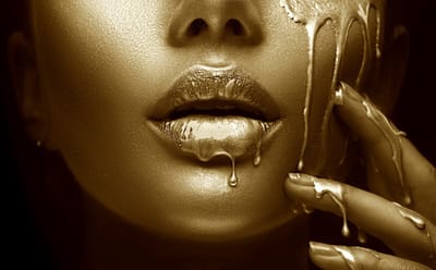 Gold Lust- Kristal Helder Galerie kwaliteit Plexiglas 5mm. - Blind Aluminium Ophang-frame - Luxe wanddecoratie - Fotokunst - professioneel verpakt en gratis bezorgd