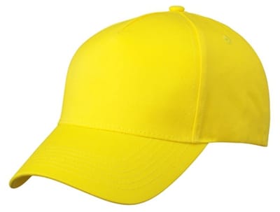 Myrtle Beach Baseball pet/cap - 5x stuks - geel - volwassenen - Voordelige caps - katoen