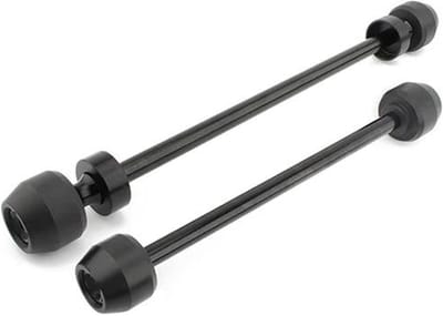 Motorfiets Vork Slider - Frame Beschermer - Val Bescherming - Aluminium Legering - 1 Set - Zwart
