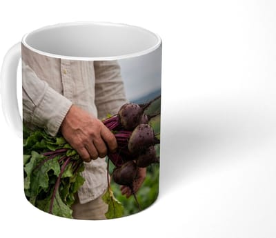 Mok - Koffiemok - Bieten - Vers - Moestuin - Mokken - 350 ML - Beker - Koffiemokken - Theemok