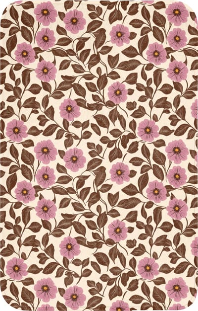 WC mat 50x80 cm - Antislip - Bloemen - Bladeren - Kleurrijk - Toiletmat - Vloermat - Douchemat - Toilet tapijt - Toiletmatten