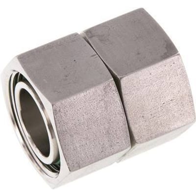 28L RVS Rechte met Draaidoorvoer 160bar FKM O-ring en Afdichtconus ISO 8434-1