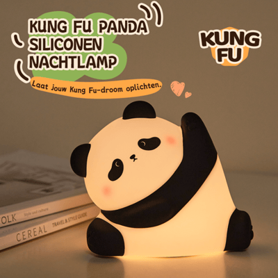 VIVREAL panda LED squishy nachtlamp, bedraagbaar, dimbaar met 3 standen, voedingskwaliteit-siliconen, schattig voor bij het bed, geschikt voor