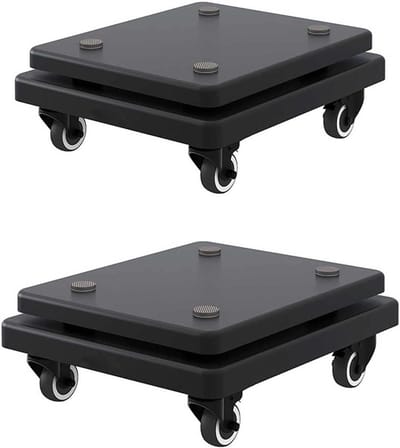 Luidspreker Isolatie Voeten - Subwoofer Stand - Optimale Audio - Dubbele Vloeren Ontwerp - 35 x 35 cm - Zwart