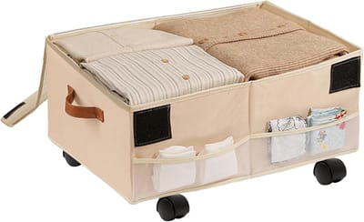 Opbergbox met Wielen - Opbergdoos Onder Bed - Auto Organisatie - Waterdichte Oxford Stof