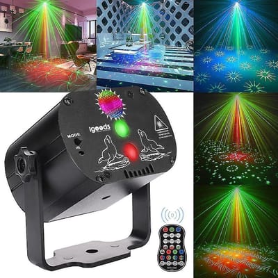 Igoods Discolamp - Feestverlichting - Disco Projector - Sfeerverlichting - Discobal - Stroboscoop - Partylight - Met Afstandsbediening