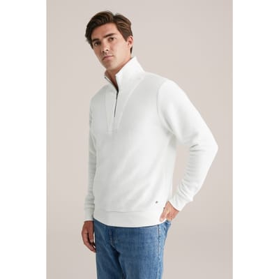WE Fashion Halfway Zipper White Taglia: XL | Maglioni a maglia Outlet | Uomo | Bianco