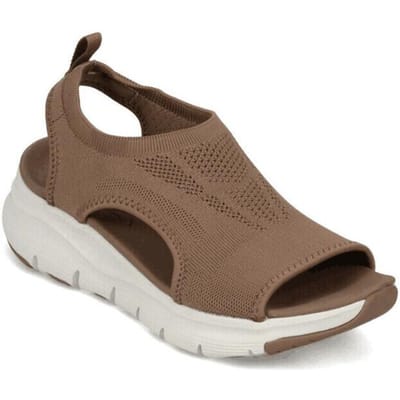 Zomer Sportsandalen Wasbaar Slingback Orthopedische Slide Dames Platform Sandalen Zachte Sleehakken Schoenen Casual Schoeisel 40 brown