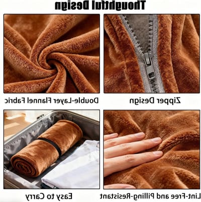 SnelShoppen - Flanel Deken Poncho voor Mannen en Vrouwen, Extra Zacht Winter Cape, Sofa Deken, Reisdeken en Geschenk (150 x 80 cm), Warme Deken voor T