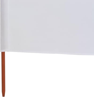 Windscherm met 9 panelen - Winddoek Luifel - Terras Beschermen - Duurzame Vliesstof - 1200 x 160 cm - Zandwit