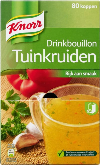 Drinkbouillon tuinkruiden (80 stuks) - Inclusief Verzendkosten