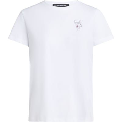 Karl Lagerfeld Ikon Print T-shirt White Taglia: XS | Maglie Sportivi Outlet | Donna | Bianco
