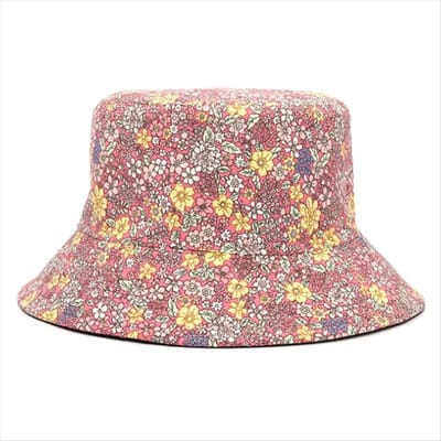 Dubbelzijdig Bloemig Emmerhoedje Voor Dames Heren Lente Zomer Buitenkleding UV Zonbescherming Casual Emmerhoeden brown